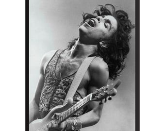 Impressão fotográfica vintage do Prince: pôster de música da lenda do rock
