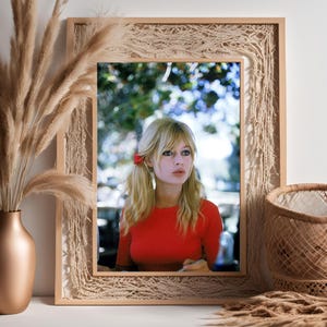 Brigitte Bardot Vintage Fotodruck | Retro Hollywood Wandkunst | Klassischer Filmstar-Dekor | Mid-Century Glamour Poster | Geschenk für Film Liebhaber