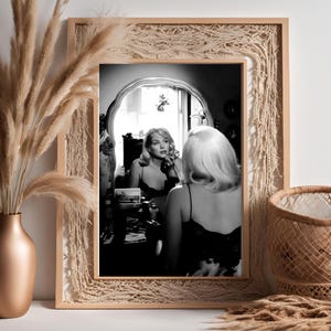 Marilyn Monroe Vintage Fotodruck | Retro Hollywood Wandkunst | Klassischer Filmstar-Dekor | Mid-Century Glamour Poster | Geschenk für Film Liebhaber