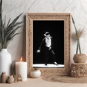 Michael Jackson Vintage Fotodruck | Rock Legends Wandkunst | All Time Classic Music Poster | Geschenk für Musik Liebhaber