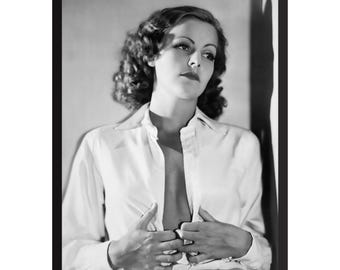 Vintage fotoprint van Greta Garbo: Klassieke Hollywood glamour muurdecoratie
