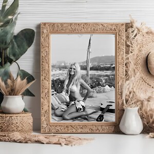 Impresión fotográfica vintage de Brigitte Bardot / Arte de pared retro de Hollywood / Decoración clásica de estrella de cine / Póster de glamour de mediados de siglo / Regalo para amantes del cine
