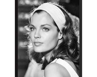 Romy Schneider Vintage Photo Print: Old Hollywood Glamour Poster