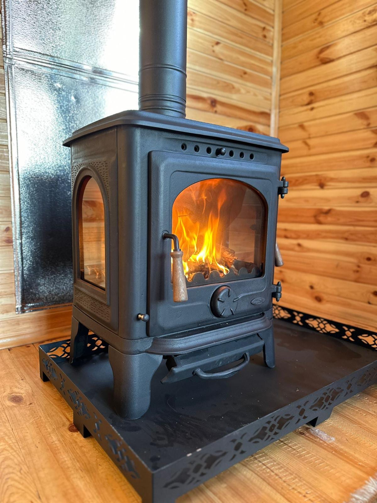 Cast iron wood burning stove, tiny wood stove, perfect for tiny places