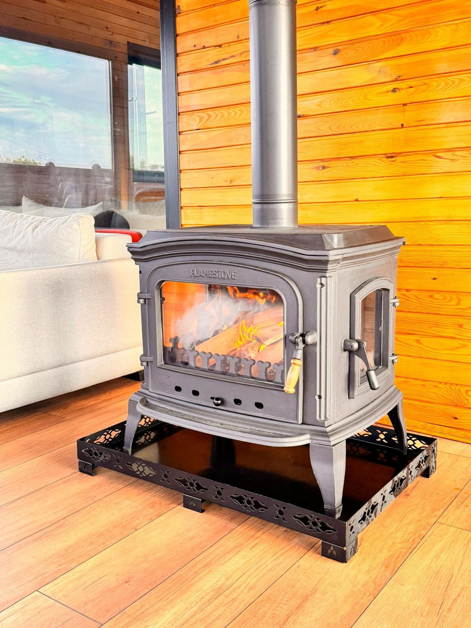 Cast Iron Wood Burning Stove, Fireplace - Etsy