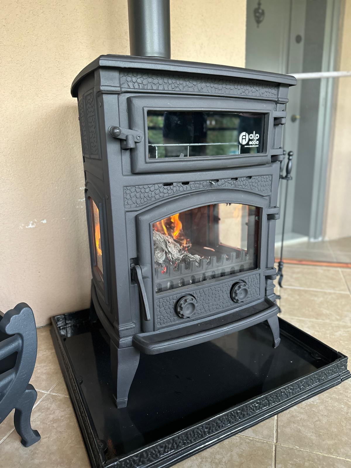 Heavy Duty Cast Iron Wood Burning Stove With Oven, Wood Cook Stove