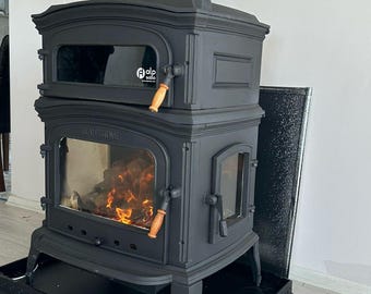 Gusseisen-Holzbefeuerter Ofen mit Ofen, Holzkochherd, 165kg