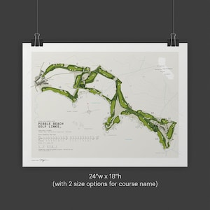 Pebble Beach Golf Links - Course illustration