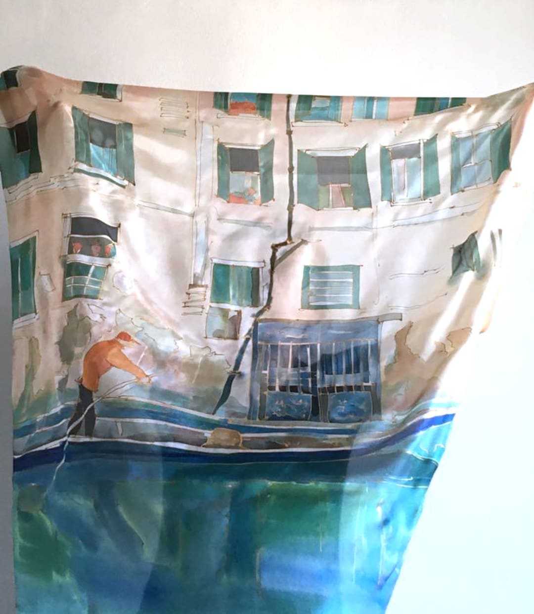 Foulard En Soie Palazzo Grassi Venise - Occasion En Multicouleur - Écharpe Femme Légère Et élégante