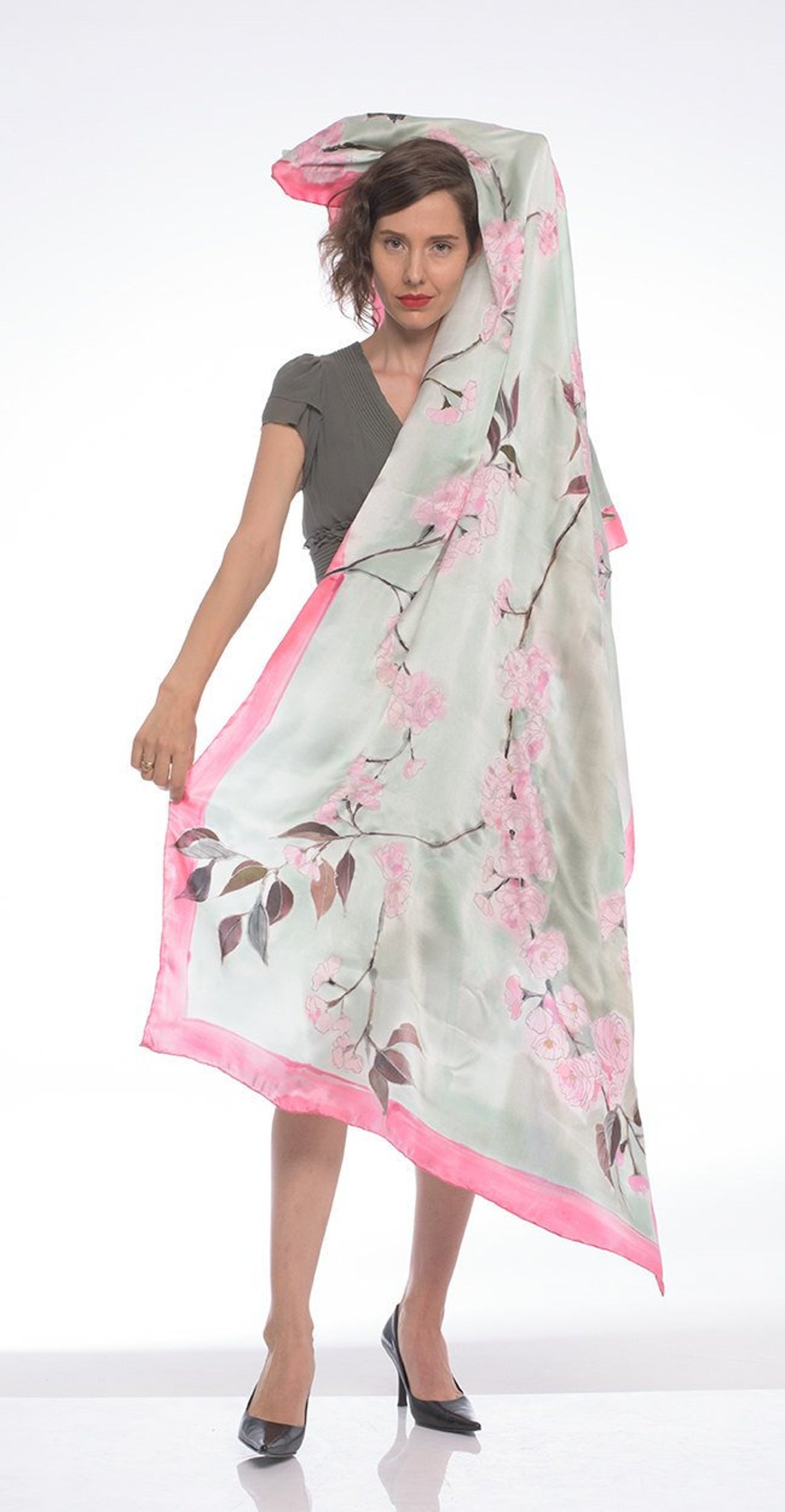 Visions of Lasting Peace Satin Shawl