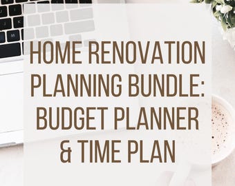Planner woningrenovatie: checklist budget en make-over (digitale download)