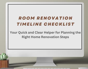 Checklist kamer make-over: tijdlijn en planning renovatie (digitale download)