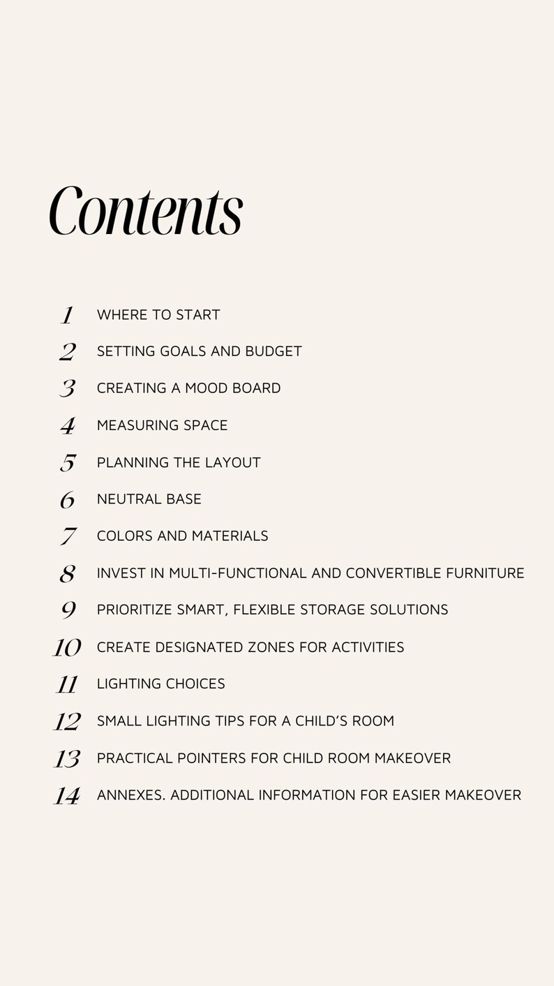 Room Makeover Guide, Printable Child Room Guide, Kids Room Makeover ...