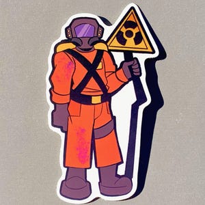 Lethal Company crewmate sticker