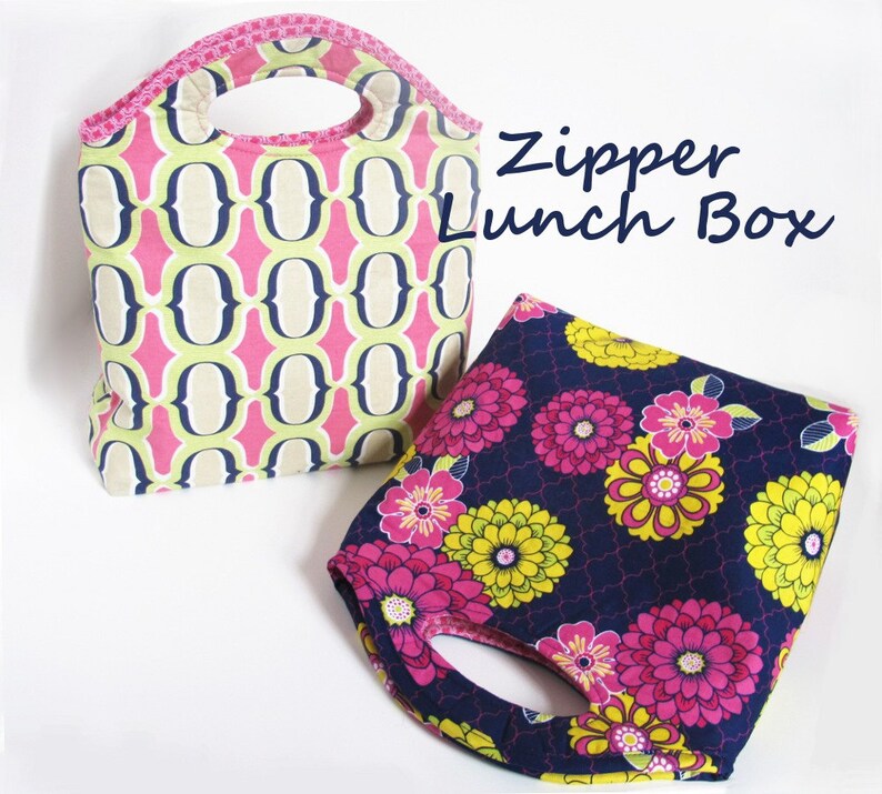 Zipper Lunch Bag Etsy UK