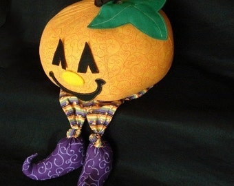 Jack-o-Lantern Pumpkin Friend, a mix and match toy, a PDF sewing pattern