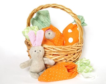 Bunny Rabbit in a Carrot Purse ***SEWING Pattern***