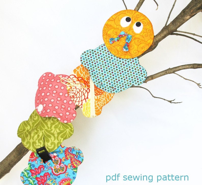 Learn to Dress Caterpillar, IMMEDIATE DOWNLOAD pdf sewing pattern image 1