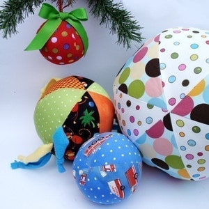 Ball and Ornament Pattern, a pdf sewing pattern - free shipping IMMEDIATE DOWNLOAD