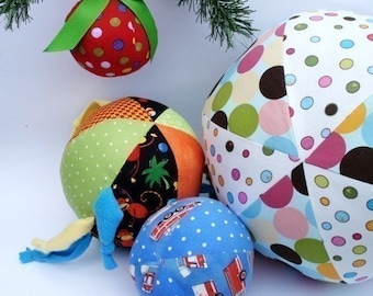 Ball and Ornament Pattern, a pdf sewing pattern - free shipping IMMEDIATE DOWNLOAD