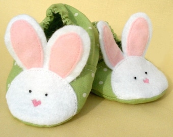 Baby Bunny Slipper - a PDF sewing pattern - 3 sizes