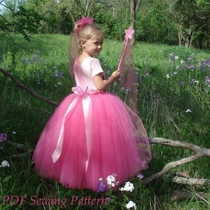 Fairy Princess and Ballerina TuTu, IMMEDIATE DOWNLOAD of PDF sewing pattern image 1