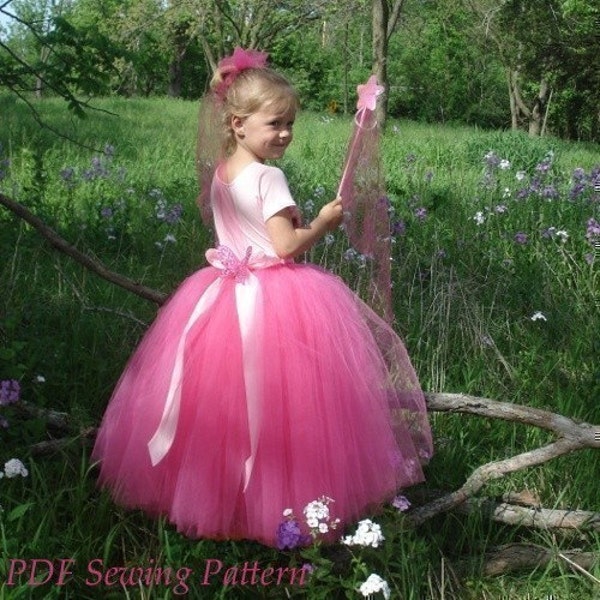 Fairy Princess and Ballerina TuTu, IMMEDIATE DOWNLOAD of PDF sewing pattern