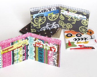 Quick Little Wallet - IMMEDIATE DOWNLOAD - a PDF sewing pattern - free shipping