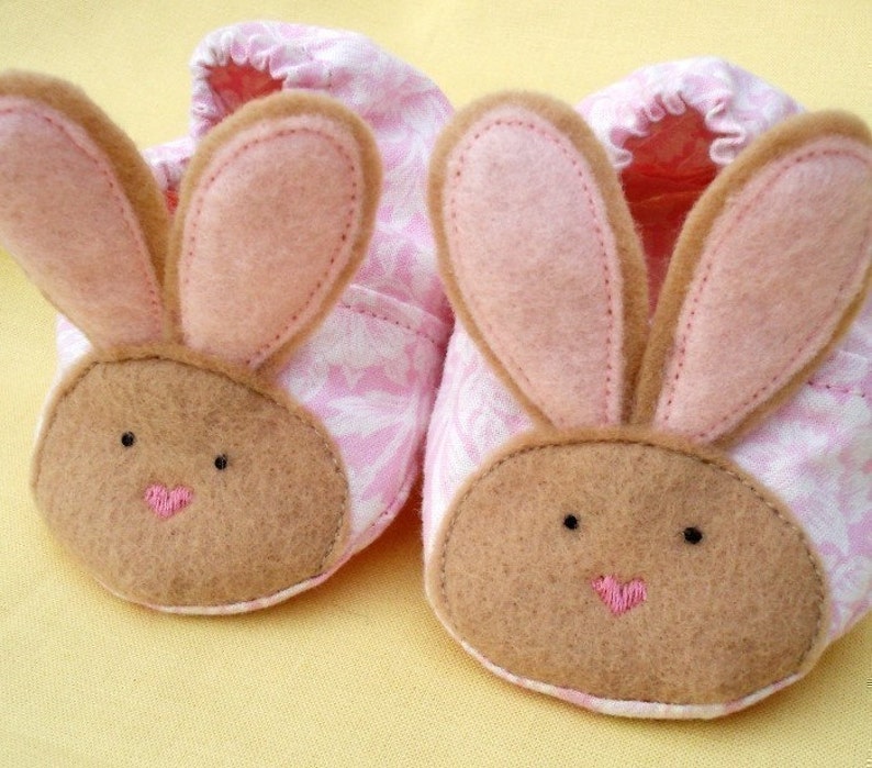 Baby Bunny Slipper a PDF sewing pattern 3 sizes image 5