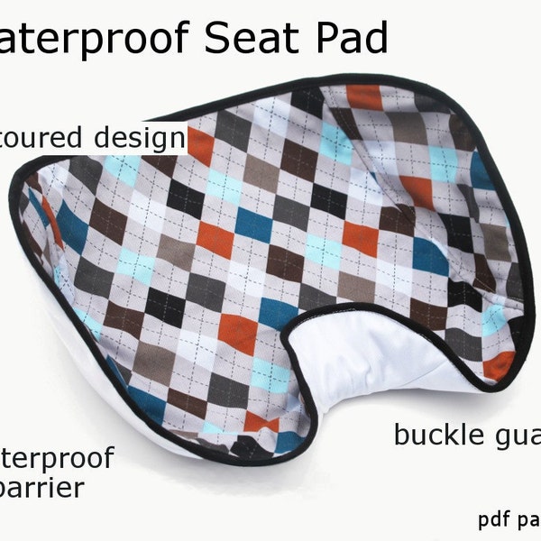 Waterproof Car Seat Pad - immediate download of pdf sewing pattern