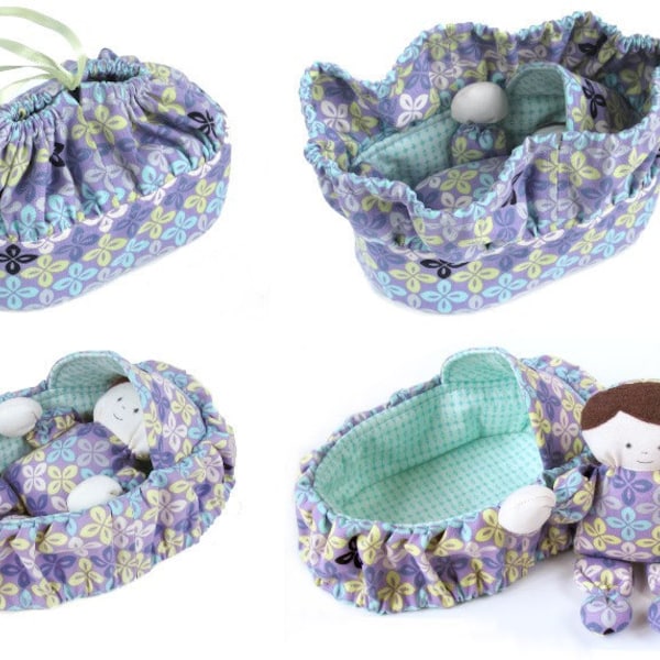 Basket and Baby Purse - immediate download - PDF sewing pattern - free shipping