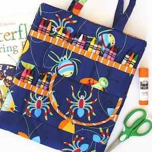 Crayon and Craft Bag-  immediate download of PDF sewing pattern - free shipping