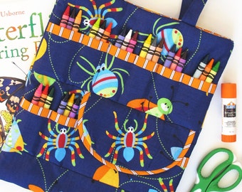 Crayon and Craft Bag-  immediate download of PDF sewing pattern - free shipping