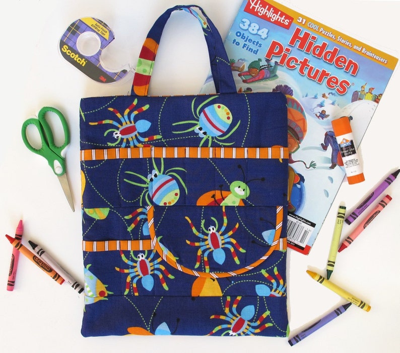 Crayon and Craft Bag immediate download of PDF sewing pattern free shipping image 5