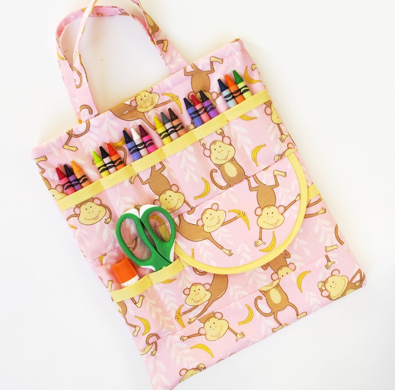 Crayon and Craft Bag immediate download of PDF sewing pattern free shipping image 3