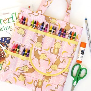 Crayon and Craft Bag-  immediate download of PDF sewing pattern - free shipping