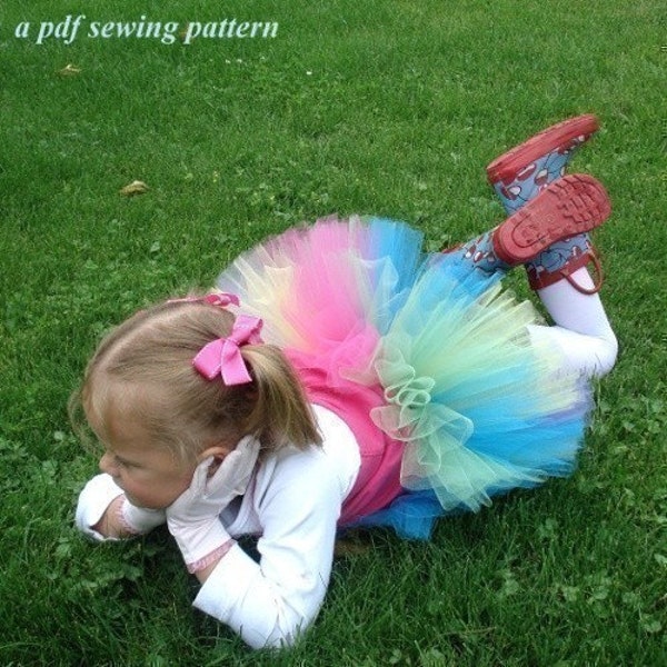 Fairy Princess and Ballerina TuTu, IMMEDIATE DOWNLOAD of PDF sewing pattern