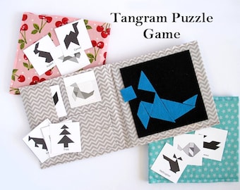 Juego de rompecabezas Tangram - Patrón de costura