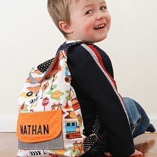 Preschool Backpack a PDF sewing pattern - free shipping