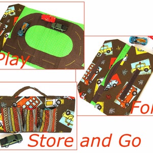 Toy Car Track and Tote Play Mat immediate download of PDF SEWING PATTERN image 3