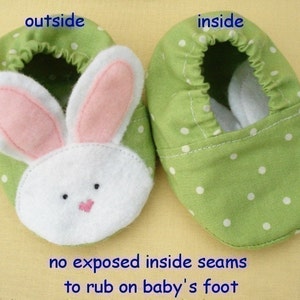 Baby Bunny Slipper a PDF sewing pattern 3 sizes image 4