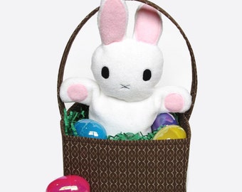 Marioneta Conejita Sorpresa, un patrón de costura en pdf