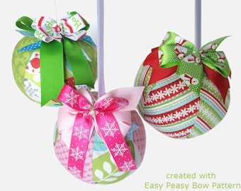 Ornament and Ball Pattern, a pdf sewing pattern - free shipping IMMEDIATE DOWNLOAD