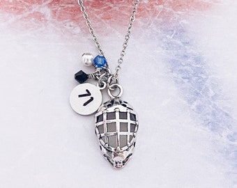 Hockey Goalie Charm Necklace, Personalized Number Charm , Ice Hockey Goalie, Goalkeeper, Player, Mom, Grandma, Coach, Charm Jewelry Gift