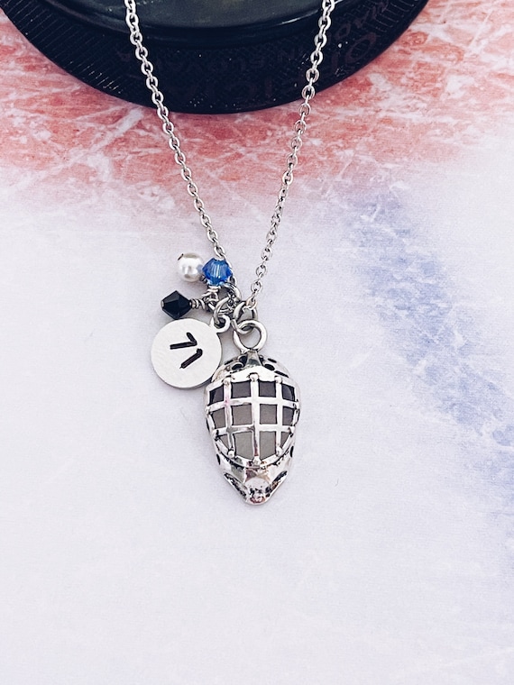Hockey Goalie Charm Necklace, Personalized Number Charm , Ice Hockey Goalie, Goalkeeper, Player, Mom, Grandma, Coach, Charm Jewelry Gift