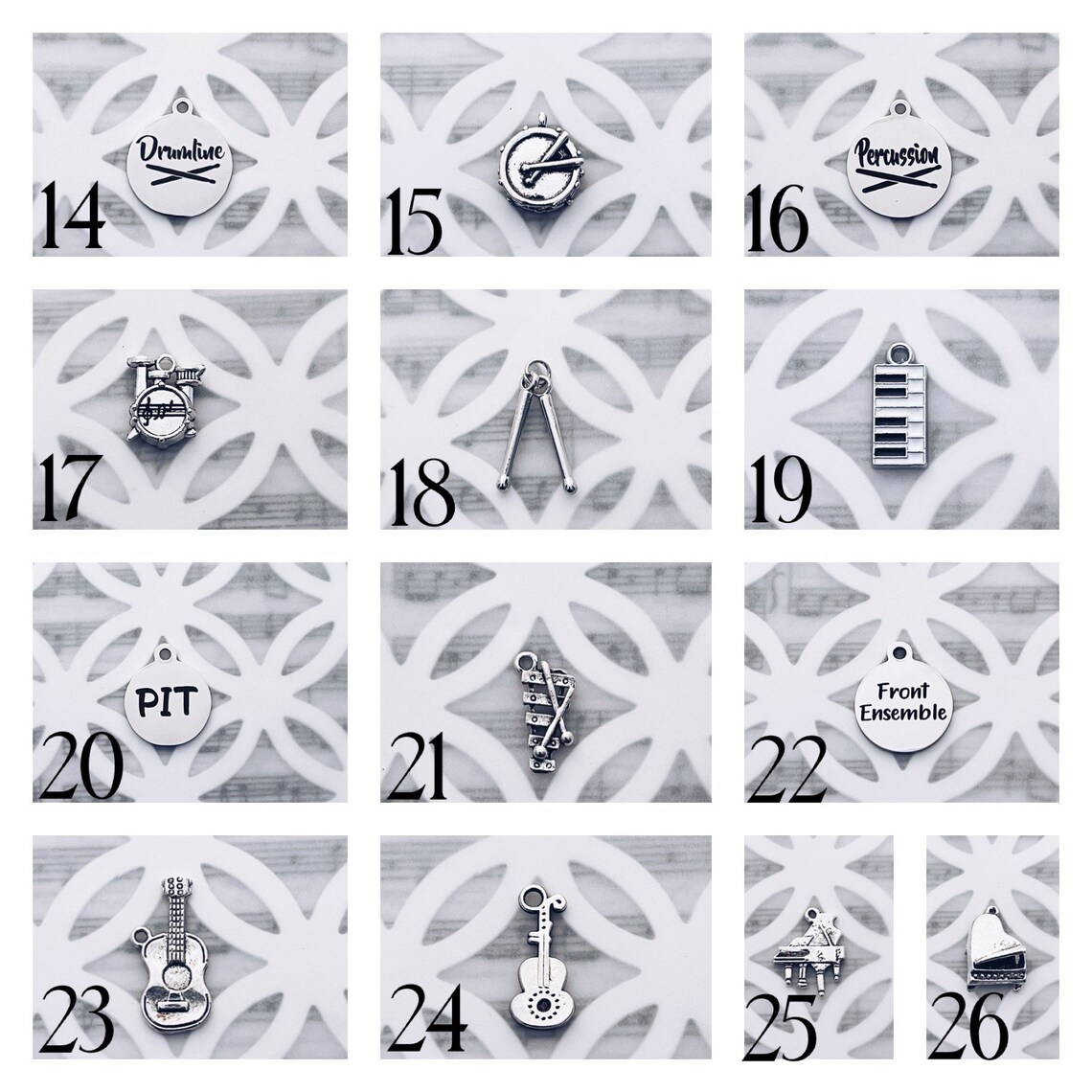 Marching Band Section Leader Charm Keychain Gift Band Etsy