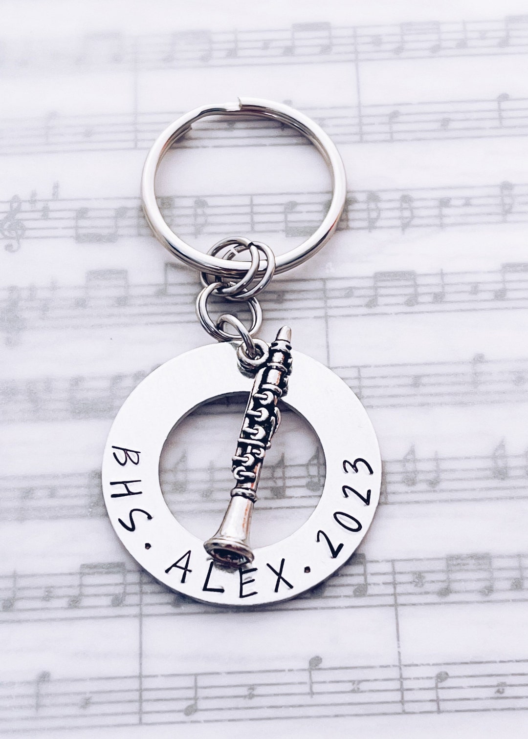 Personalized Charm Keychain Gift Key Ring Marching Etsy