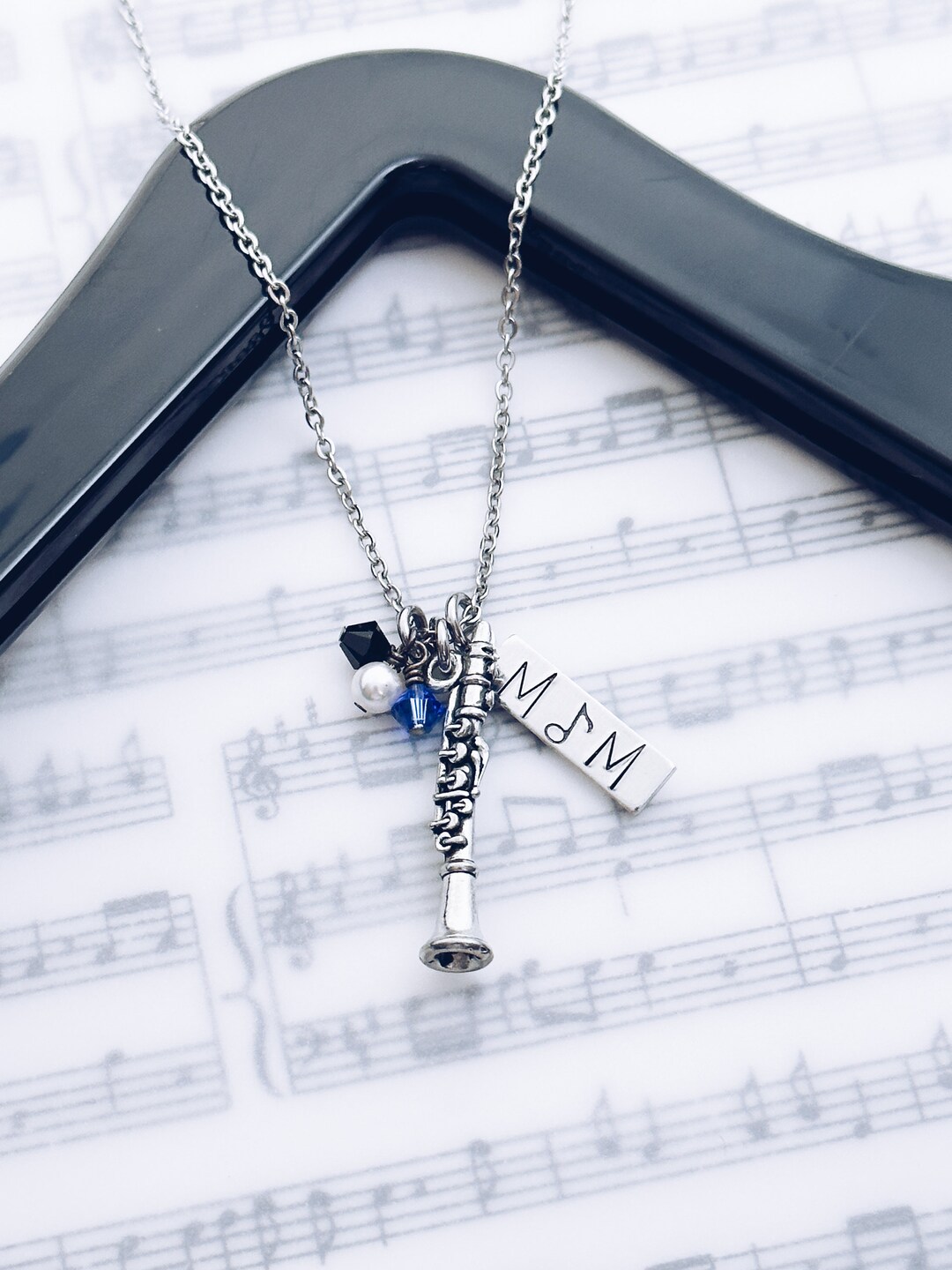 Band Mom Charm Pendant Necklace Gift Band Etsy