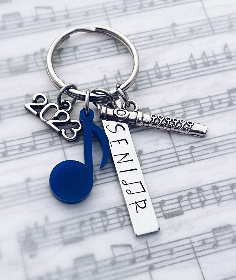 Personalized Band Senior Charm Keychain 2023 Marching Band Etsy
