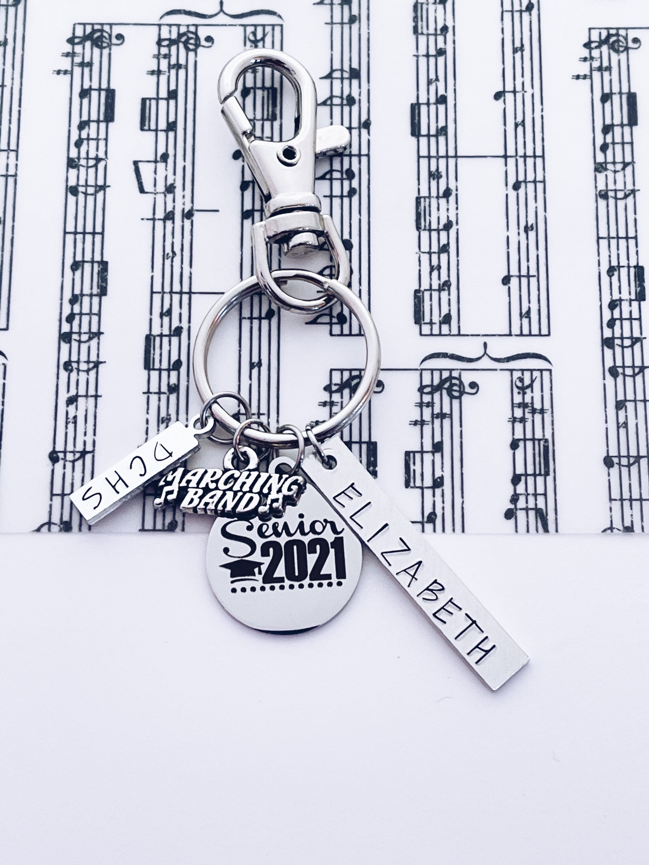 Personalized marching band 2021 senior keychain gift marching  etsy Personalized marching band 2021 senior keychain gift marching  etsy